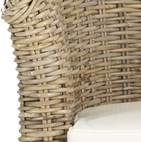 SAFAVIEH Omni Barrel Wood Accent Chair, 30" FOX6501C