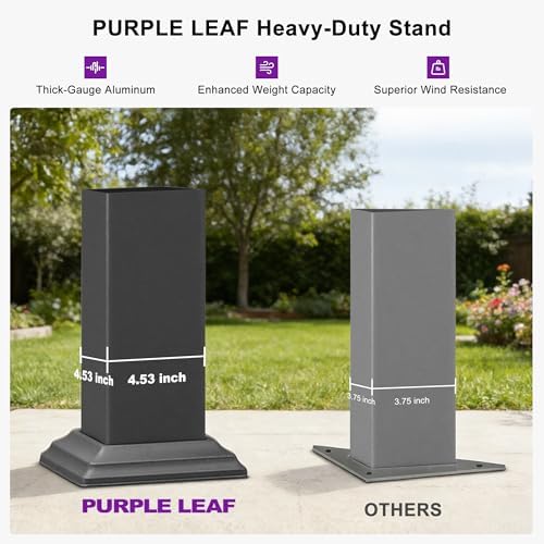 PURPLE LEAF Wall Mounted Pergola 10' x 20' Louvered Pergola,Aluminum ...