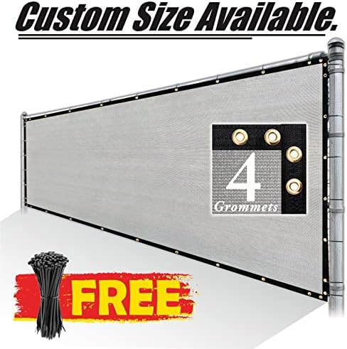 Royal Shade 6' x 50' Gray Fence Privacy Screen, Heavy Duty Windscreen