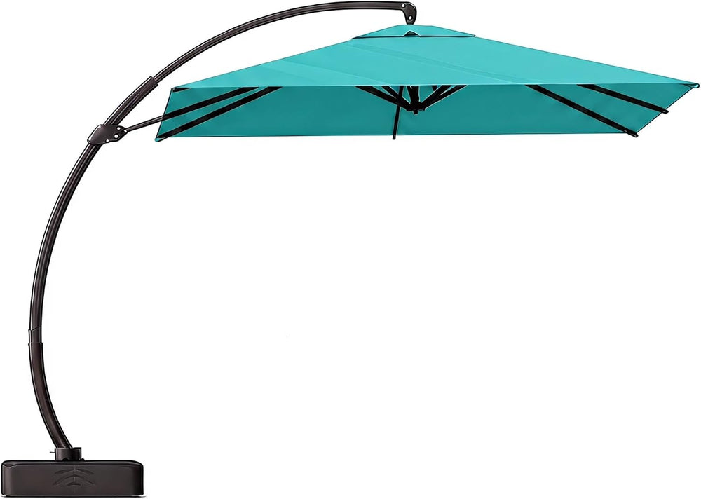 Kingdura 10x10 FT Cantilever Patio Umbrella with Base Included, Large Square ...