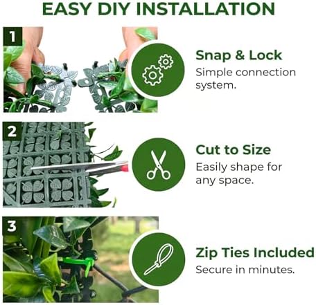 40" x 20" Artificial Grass Wall Panels, UV-Anti Greenery Backdrop Wall