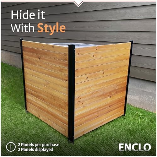 Enclo Richmond Privacy Screen, Cedar Wood, DIY No Dig Screen Kit