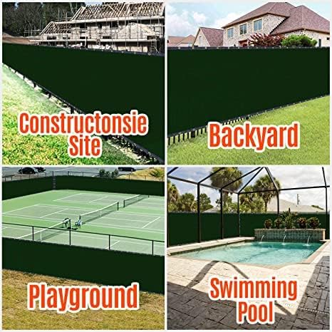 180GSM 4ft x 50ft Fence Privacy Screen Heavy Duty Fence Cover Garden Wall Bac...