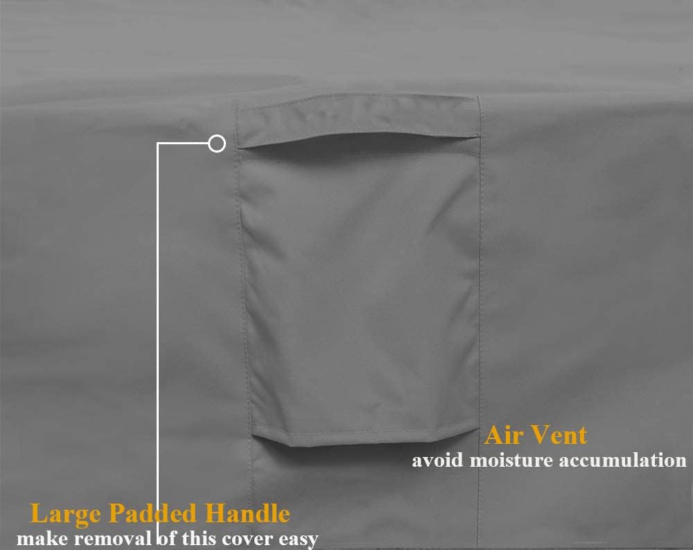 Patio Sectional Curved Sofa Protector Cover Waterproof Heavy Duty 420D Oxford...