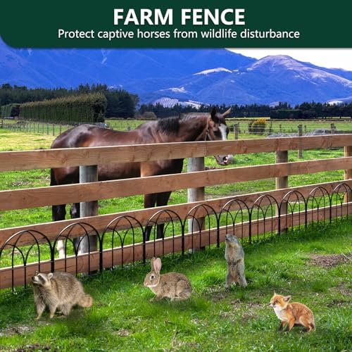 Decorative Garden Fence, 20 ft No Dig Flower Bed Border, 19 Pack