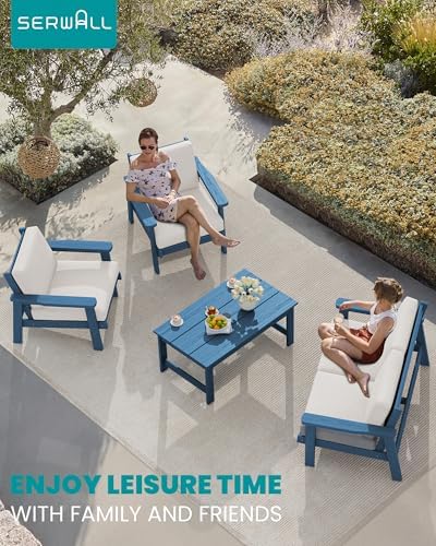 SERWALL HDPE Outdoor Sofa Set of 2