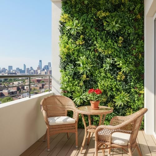 40" x 20" Artificial Grass Wall Panels, UV-Anti Greenery Backdrop Wall