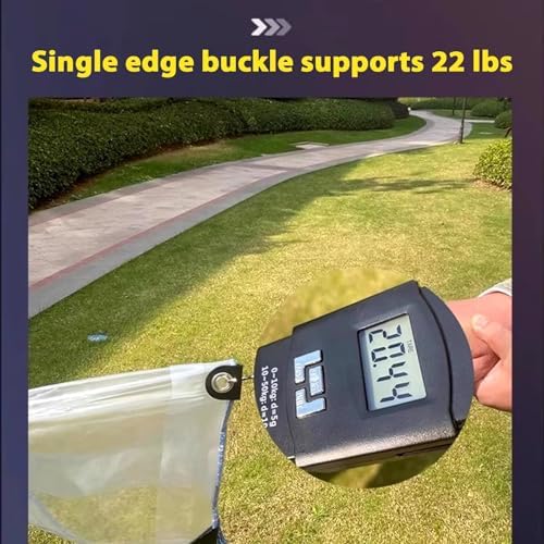 Clear Tarp 10'x12' 8MIL - Heavy-Duty Transparent Waterproof, Wind &am...