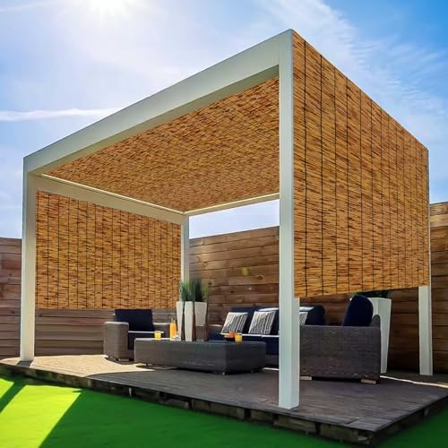 Reed Fencing Rolls,Patio Privacy Screen,Decorative Bamboo Fence Rolls for Pat...