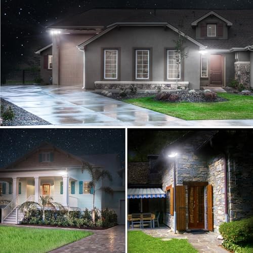 Olafus 80W Flood Lights Outdoor 2 Pack, Switch Controlled LED Security Lights...