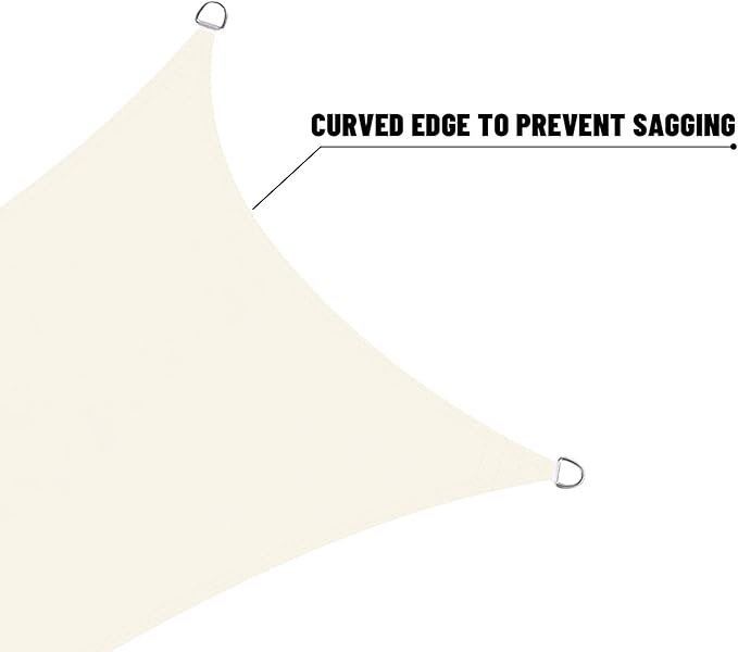 LOVE STORY Triangle 18'x18'x18' Waterproof Sun Shade Sail Canopy ...