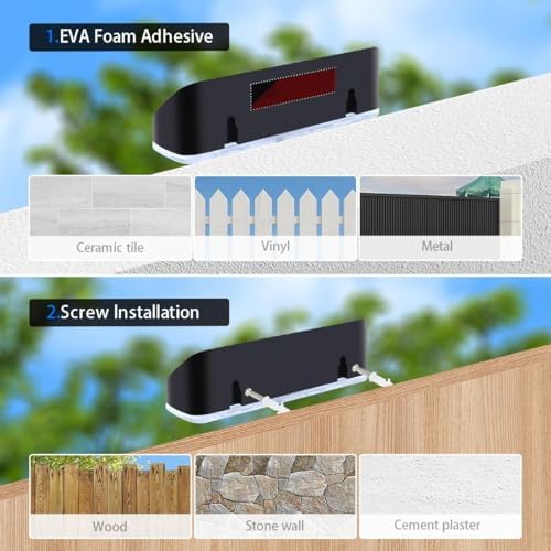 Solar Deck Lights Outdoor 12 Pack for Wall, Step, Porch, Deck, Railing