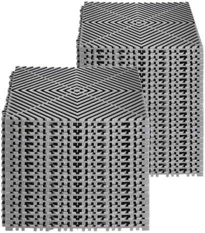 VEVOR Interlocking Drainage Mat, 12” x 12” Modular Interlocking Cushion, 40 P...