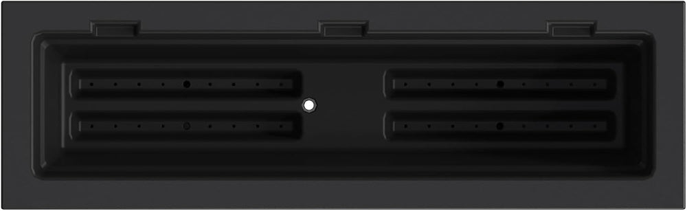 Mayne Fairview 36in Self-Watering Rectangular Window Box Planter, Black