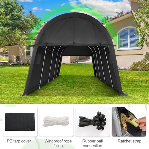 COBIZI Carport Canopy 10x20 Heavy Duty Portable Garage,