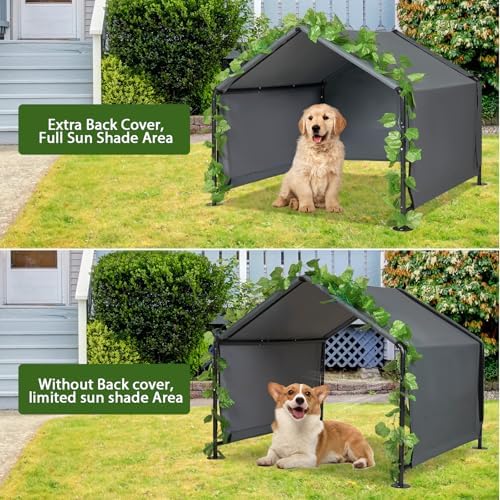 Large Dog Shade for Outside - Outdoor Dog Canopy Pet House Dog Tent Shelter
