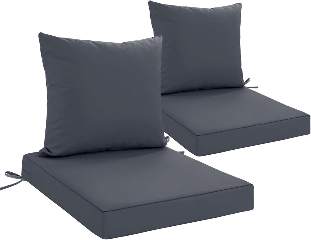 Outdoor Cushions for Patio Furniture, Waterproof Outdoor Chair Cushion w/Fade...