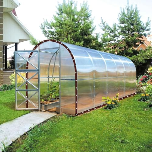 6.6X15FT Clear Waterproof Tarps Increase Grommets, 33FT Windproof Rope Heavy ...