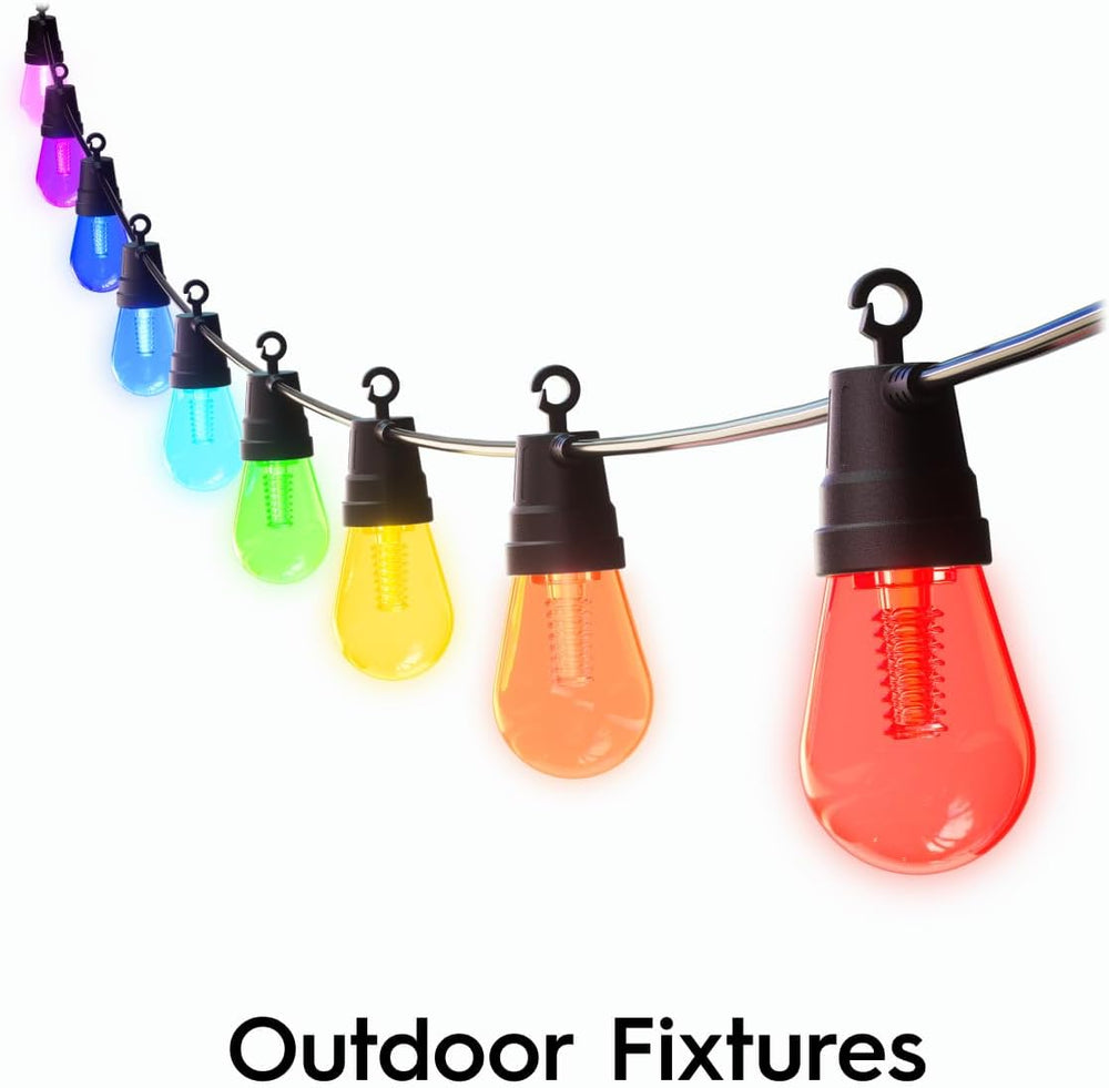 Cync GE Dynamic Effects Smart Cafe Lights, Color Changing Patio String Lights...
