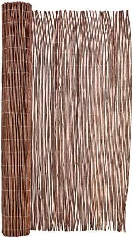 Forever Bamboo Natural Willow Rolled Panel Fence Natural 192 in L x 72 in H