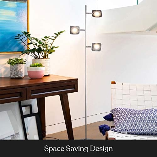 Brightech Tree Floor Lamp for Living Rooms & Offices, Dimmable Standing L...