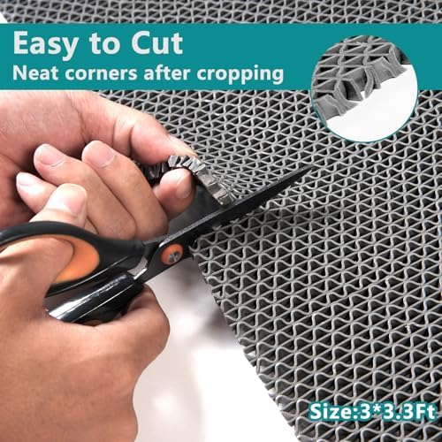 WochiTV Non Slip Drainage Mats PVC Pool Floor Mat 0.23'' Thick Outdoo...
