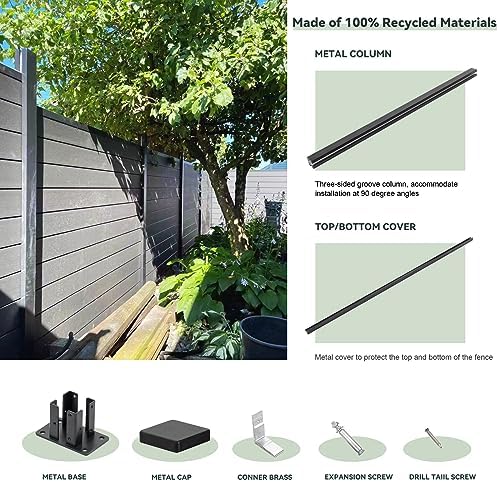 Mondaria Privacy Fence Panels for Outside,6ft(W) x 6ft(H) Outdoor Privacy Pan...