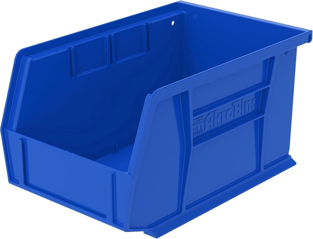 Akro-Mils 30237 AkroBins Plastic Storage Bins, 9"x6"x5", Blue,...