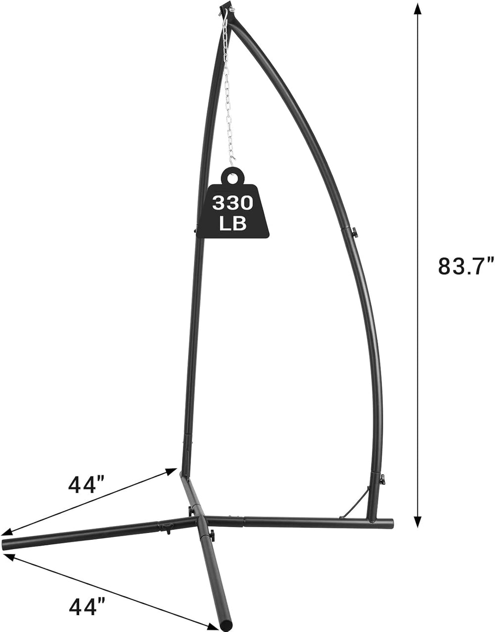 Hammock Chair Stands, Hanging Metal C-Stand for Chair,Max Load 330lb