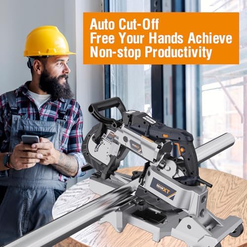 MAXXT 2-in-1 Band Saw with Table Saw Base, 10A 5-Inch Deep Cut Portable Band ...