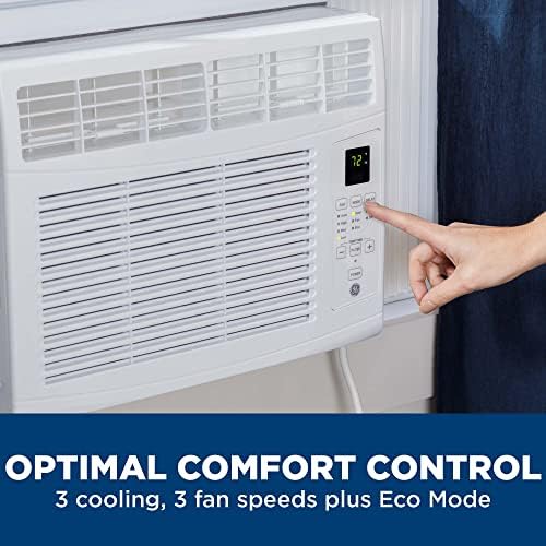 GE Electronic Window Air Conditioner 6000 BTU, Efficient Cooling for Smaller ...