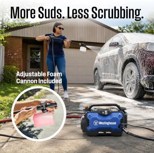 Westinghouse ePX3100s Electric Pressure Washer, 2100 Max PSI 1.76 Max GPM wit...
