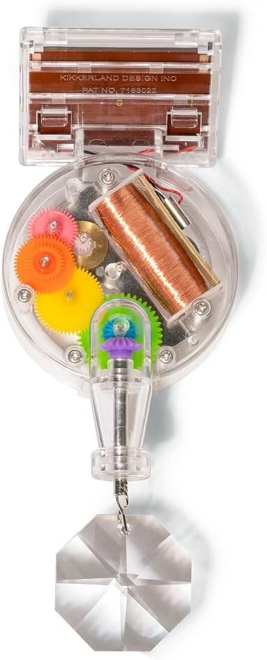 Kikkerland Solar Powered Rainbow Maker – Prism Suncatcher, Fun Home Window De...