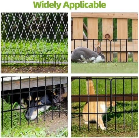 42.5ft(L) x 13in(H) Animal Barrier Fence, 30 Panels No Dig Fence, Garden Fenc...