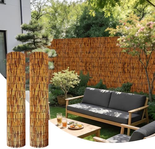 Natural Reed Fencing Rolls,Bamboo Fencing Rolls 6ft High Outdoor Bamboo Reed ...