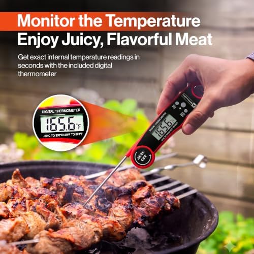 5PCS Grilling Tools for Outdoor Grills - Premium Grilling Utensil Set - Spatu...