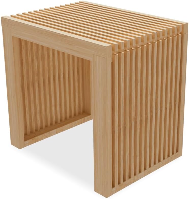Bamboo Dining Bench 35" Indoor Wooden Shoe Benches for Entryway Nature