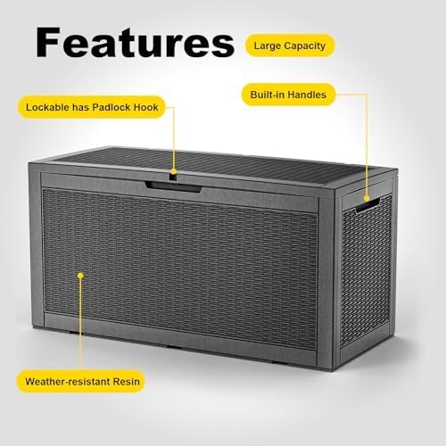 200 Gallon Deck Boxes Waterproof Storage Box