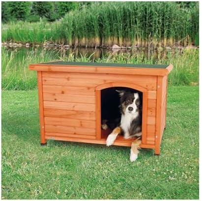 TRIXIE Pet Products Dog Club House, Large,Glazed Pine,40.75x26.75x28.25 Inch ...