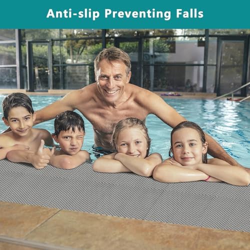 WochiTV Non Slip Drainage Mats PVC Pool Floor Mat 0.23'' Thick Outdoo...