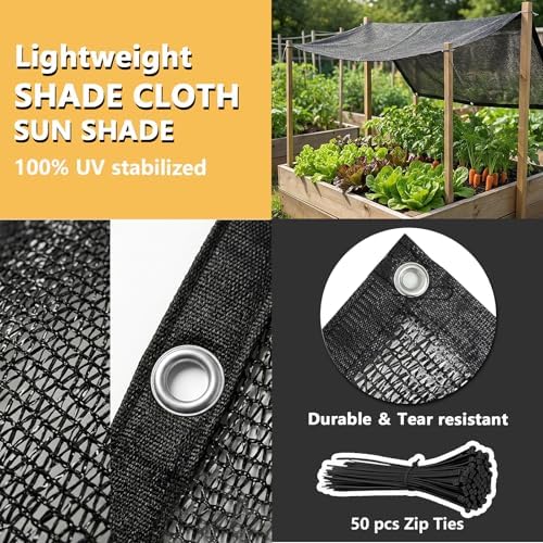 40% Garden Shade Cloth for Plants, 16x24FT Sun Shade Protection