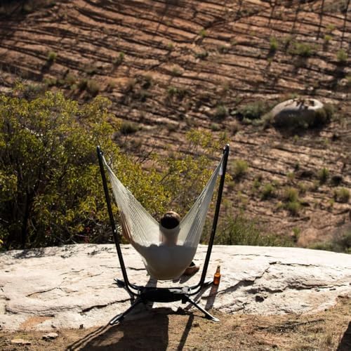 Yellow Leaf Vista Hammock Chair Stand - Deep Charcoal