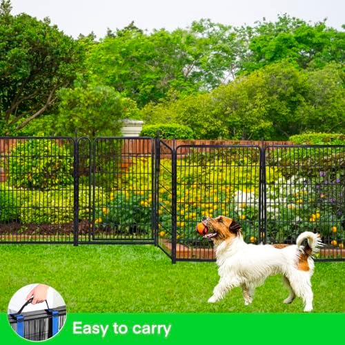 Garden Fencing 40 inch High, Dog Fence Outdoor for Yard, 21"Wide Low Thr...