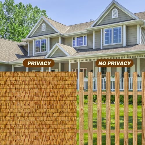 Reed Fencing Rolls,Patio Privacy Screen,Decorative Bamboo Fence Rolls for Pat...