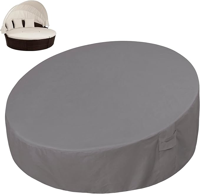 Easy-Going Heavy Duty 600D Outdoor Daybed Cover 75 Inch UV Resistant Patio Ro...