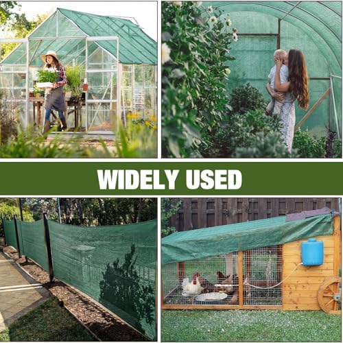 40% 6ft x 400ft Shade Cloth Roll with Eyelets, Green