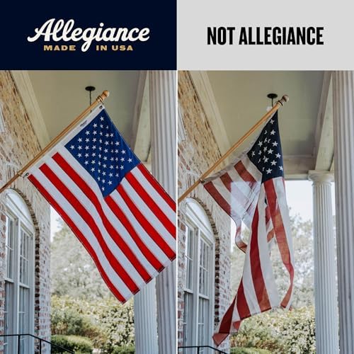 Allegiance American Flags For Outside Set 3x5 Ft, Made in USA