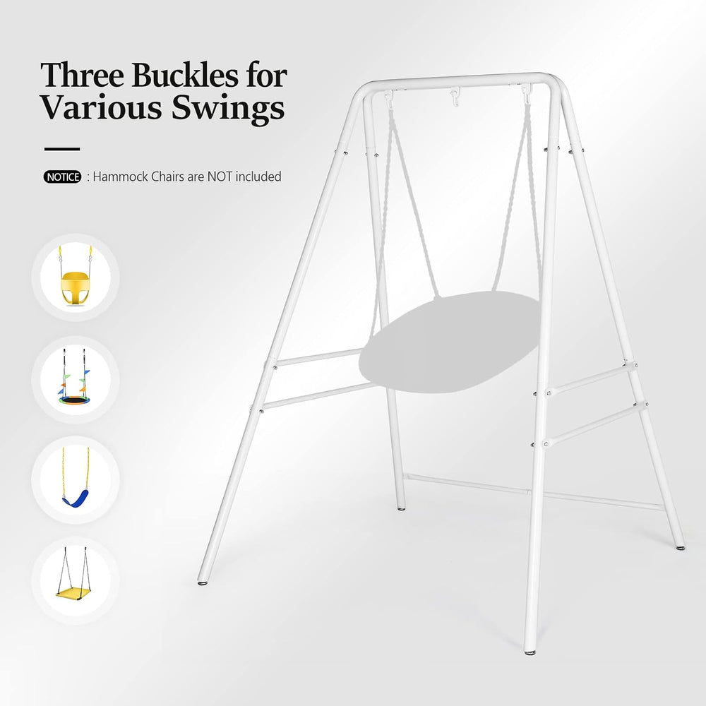 Upgraded Hammock Chair Stand Metal Swing Stand Frame, Heavy Duty Steel Hammoc...