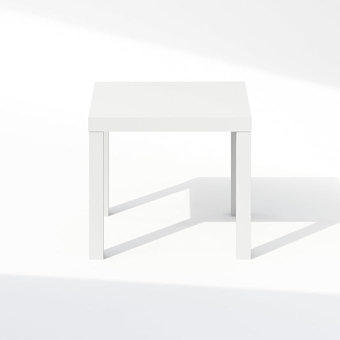 Furinno Classic Coffee Table, Square Modern Coffee Table with Triple Thick Ta...