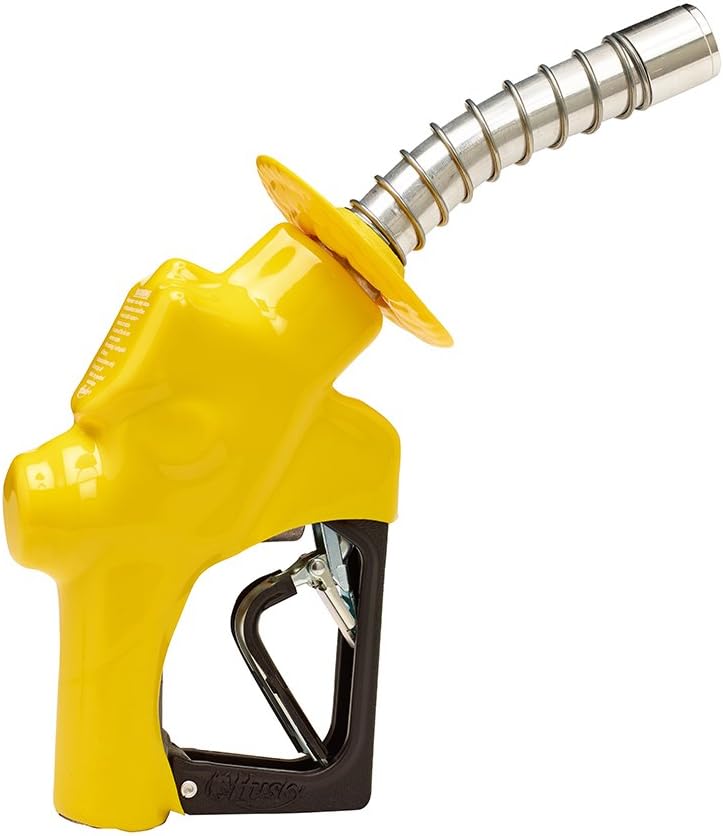 Husky Heavy Duty Diesel Nozzle, Made in USA, Auto Shut-Off, 3-Notch Clip, Gri...